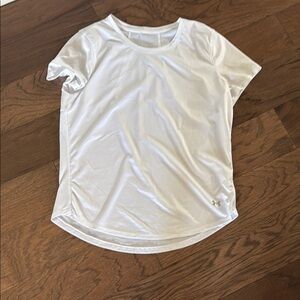 Under Armour White Fitted Short Sleeve T-Shirt